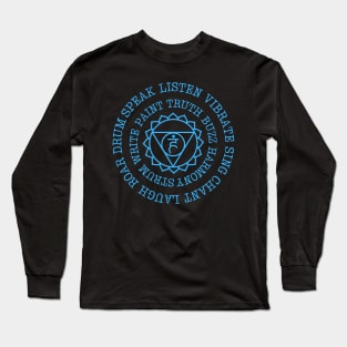 Throat Chakra Wordy Long Sleeve T-Shirt